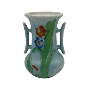 Vtg Trico Hand Painted Nagoya Japan Floral Mini Vase